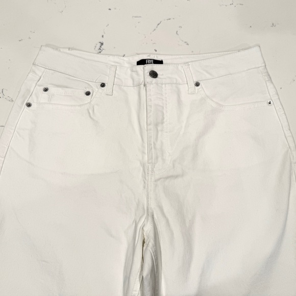 Frye Women’s High-Rise White Amari Cropped Jeans NWOT - Picture 8 of 16